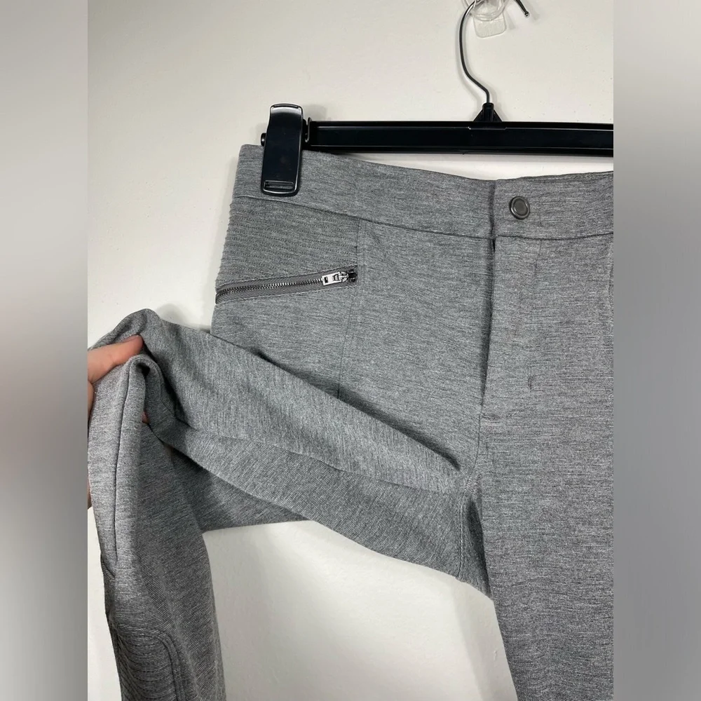 Athleta Ponte Moto 2.0 Skinny Ankle Mid Rise Grey Pants Women's Size 2 - Picture 9 of 16